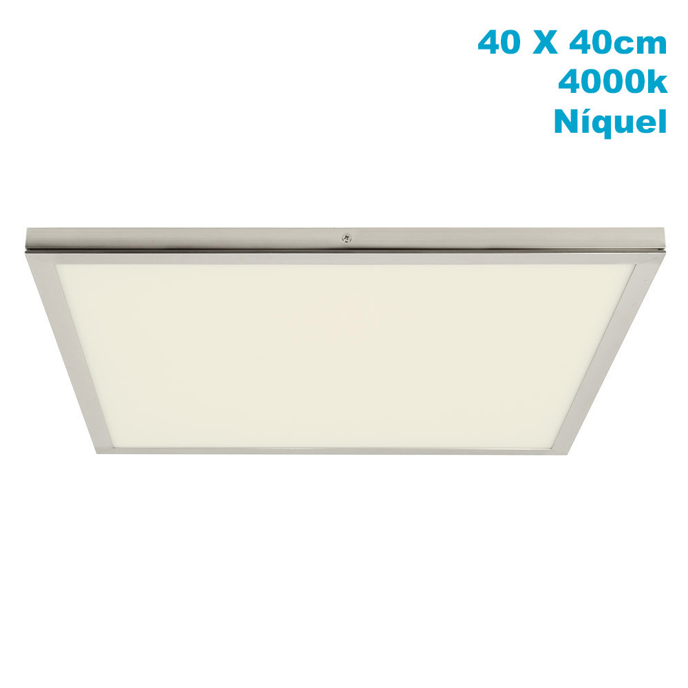 Panel Superf. 36w 4000k Tivoli Niquel 2,5x40x40cm 3060 Lm