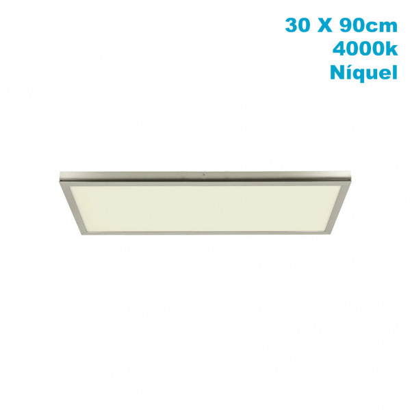 panel Superf. 72w 4000k Tivoli Niquel 2,5x30x90 Cm 6120 Lm