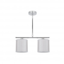 Lampara Santa Maria 2xe14 Cromo/gris Regx40x14 Cm