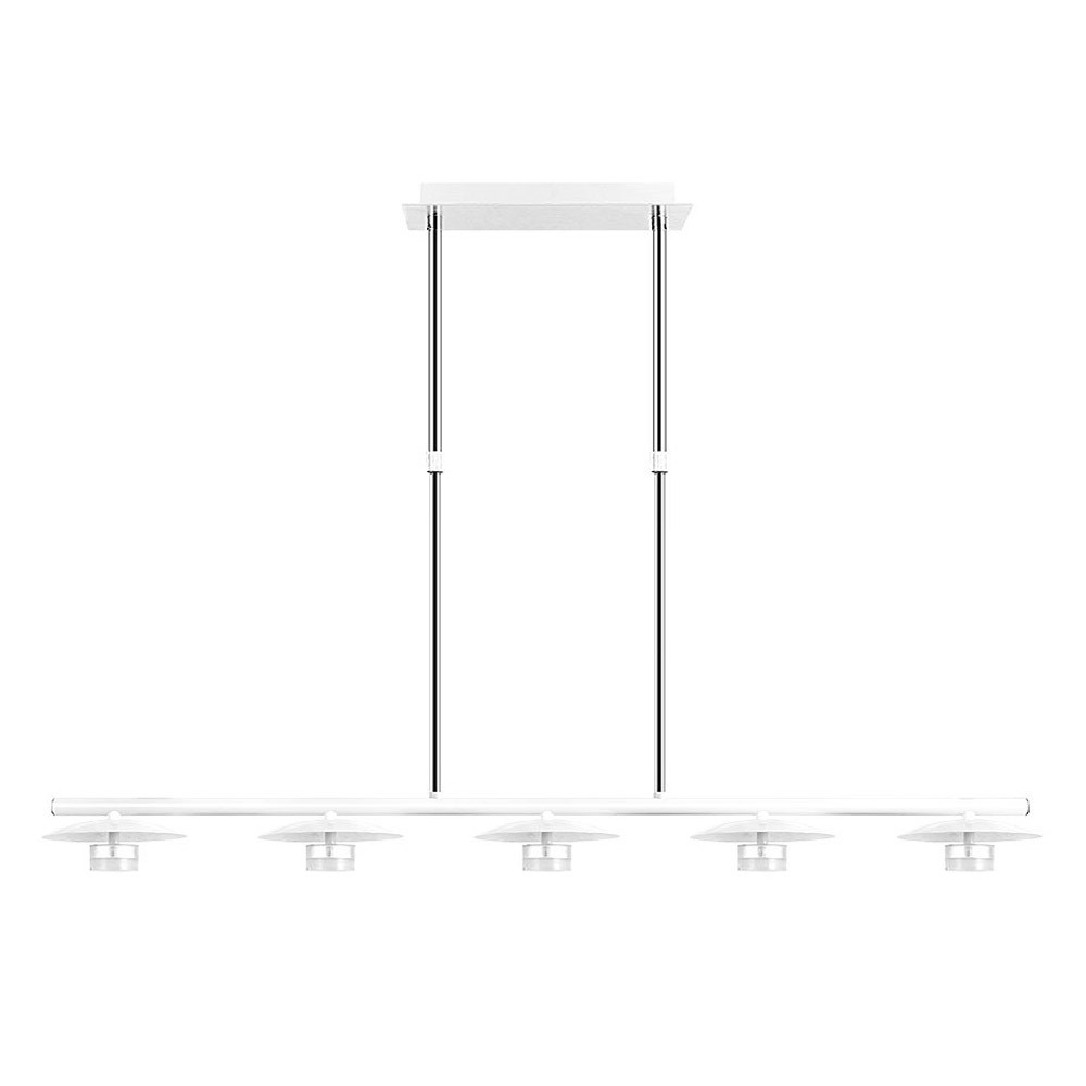 Lampara Ciudad Del Cabo 5l 30w 4000k Blanco/plata Regx104x15 Cm 2400 Lm