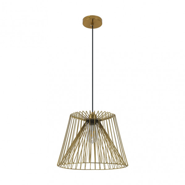 colgante Camelia 1xe27 Oro Regx36x36 Cm