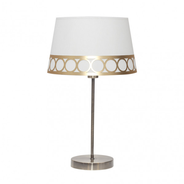 sobremesa Dalia 1xe14 Blanco/oro 44x25x25 Cm