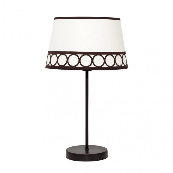 sobremesa Dalia 1xe14 Beis/marrÃ³n 44x25x25 Cm
