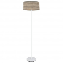 Pie Salon Jerte 1xe27  Blanco/madera Gris 165x40x40 Cm