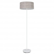 Pie Salon Jerte 1xe27  Blanco/cemento Gris 165x40x40 Cm