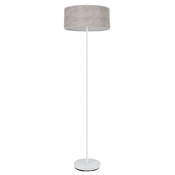pie Salon Jerte 1xe27  Blanco/cemento Gris 165x40x40 Cm