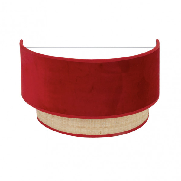 aplique Reyes 1xe27 Natural/rojo17x30x16 cm