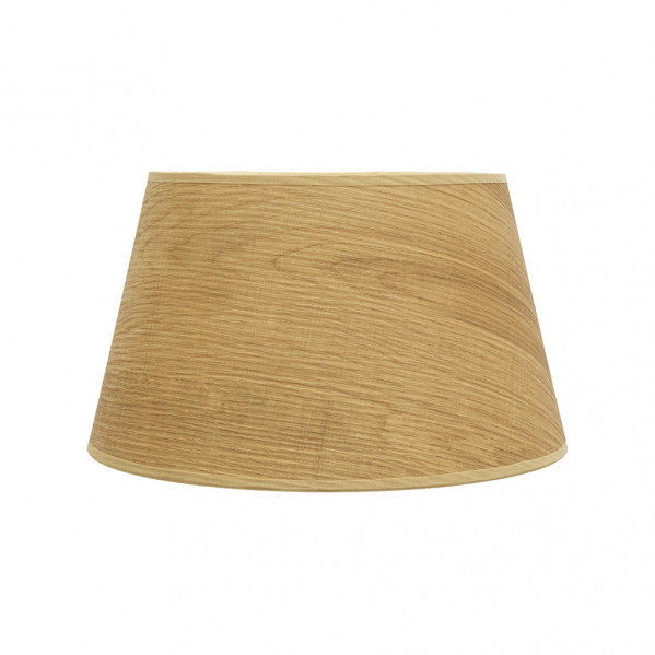 pantalla Salma E27 Madera Clara 40dx30dx25h Conica  Abierta