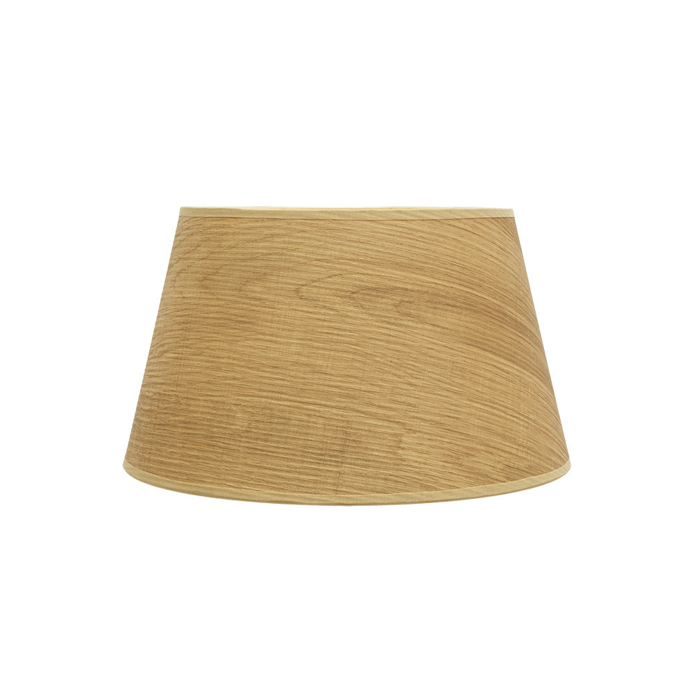 Pantalla Salma E27 Madera Clara 35dx25dx20h Conica Abierta