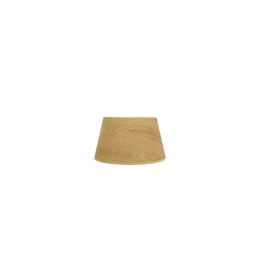 Pantalla Salma E27 Madera Clara 15dx12dx13h Conica Abierta