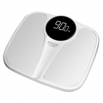 Bascula Baño Elect.max 180kg Medicion Precisa Blanca Pant.Led On/off Automatico 3x34x31 Cm