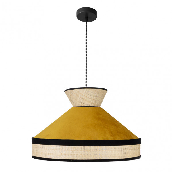 colgante Fabrizio 1xe27 Natural/yema Regx50x50 Cm