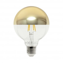 Bombilla 10w 4000k E27 Globo Reflector Dorado  950lm 17,5x12,5x12,5 Cm