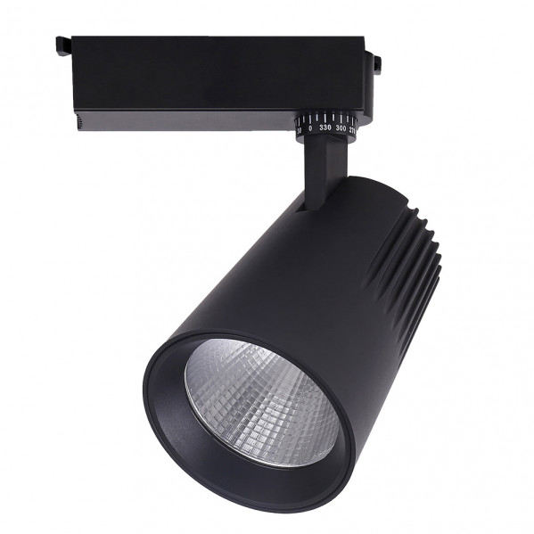 foco Carril 40w 6000k Telma Negro 3600lm 36Âº Orientable 330Âº Regx21x10,5 Cm