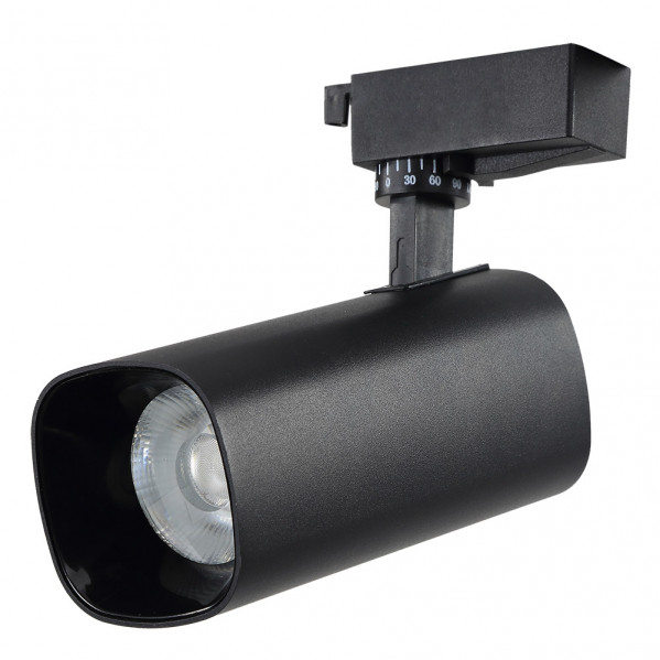 foco Carril 30w 4000k Alfil Negro 2700lm 36Âº Orientable 330Âº Regx19x7,5 Cm