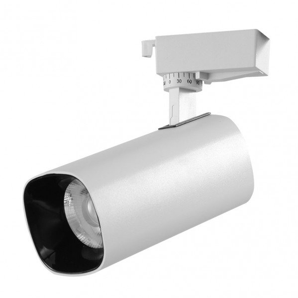 foco Carril 30w 4000k Alfil Blanco 2700lm 36Âº Orientable 330Âº Regx19x7,5 Cm