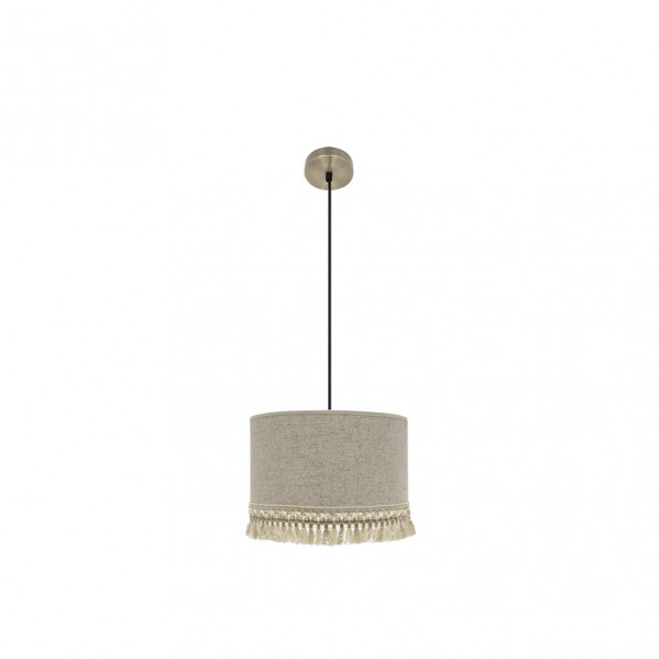 colgante Vera 1xe27 Cuero/beis Regx40x40 Cm