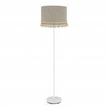 Pie Salon Vera 1xe27 Blanco/beis 163x40x40 Cm