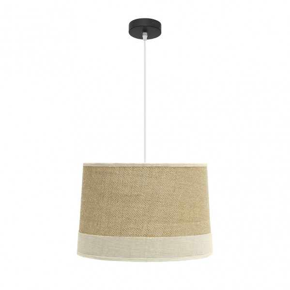 Colgante Tietar 1xe27 Saco/beis Regx40x40 Cm