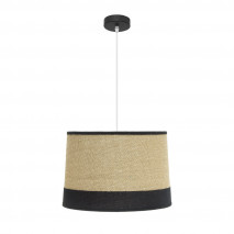 Colgante Tietar 1xe27 Saco/negro  Regx40x40 Cm