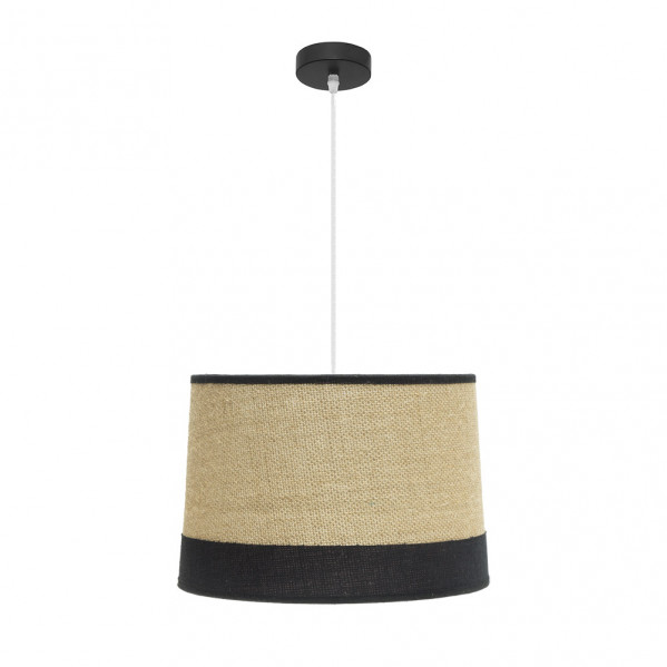 colgante Tietar 1xe27 Saco/negro  Regx40x40 Cm