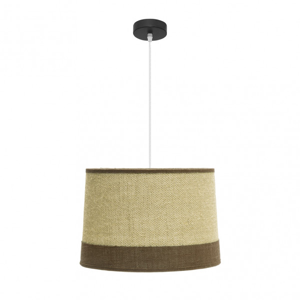 Colgante Tietar 1xe27 Saco/marron Regx40x40 Cm