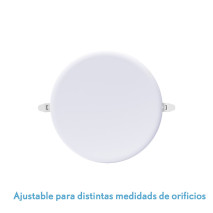 Downlight Led Smd Migmatita 24w 6500k Blanco 2400lm 2x17,5x17,5 Cm Corte Ajustable (7-15,5)