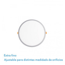 Downlight 8w 5500k Blanco Lejania 1x12x12cm  760lm Empotrar Corte Ajustable 5-10,5d