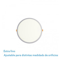 Downlight 8w 4000k Blanco Lejania 1x12x12 Cm 760lm Empotrar Corte Ajustable 5-10,5d