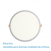 Downlight 15w 4000k Blanco Lejania 1x17,5x17,5 Cm 1425lm Empotrar Corte Ajustable 5-16d