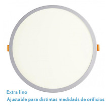 Downlight 20w 4000k Blanco Lejania 1x23x23 Cm 1900lm Empotrar Corte Ajustable 5-21cm