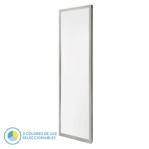 Panel Llano 72w 3000k-4000k-6500k 3,8x30x120 Cm Niquel 7200lm