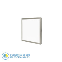 Panel Llano 36w 3000k-4000k-6500k 3,8x40x40 Cm Niquel 3600lm