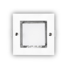 Downlight Empot. Cuad. Mini Down Blanco1xe27 Bombilla Bajo Cons. Incluida 11w 7,7x12x12cm Corte 10,8x10,8cm