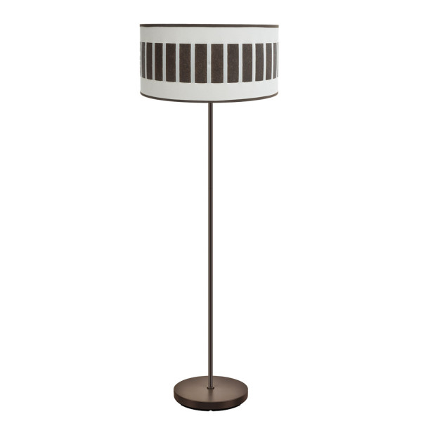 pie Salon Ivanna 1xe27 Marron/blanco-oxido 163x40x40 Cm