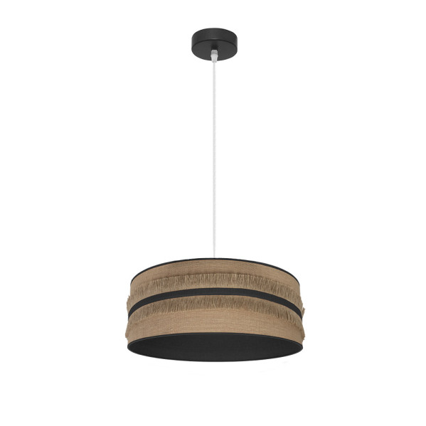 colgante Natalia 1xe27 Negro/saco-negro Regx40x40 Cm