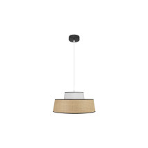 Colgante Jia 1xe27 Natural/blanco Regx40x40 cm