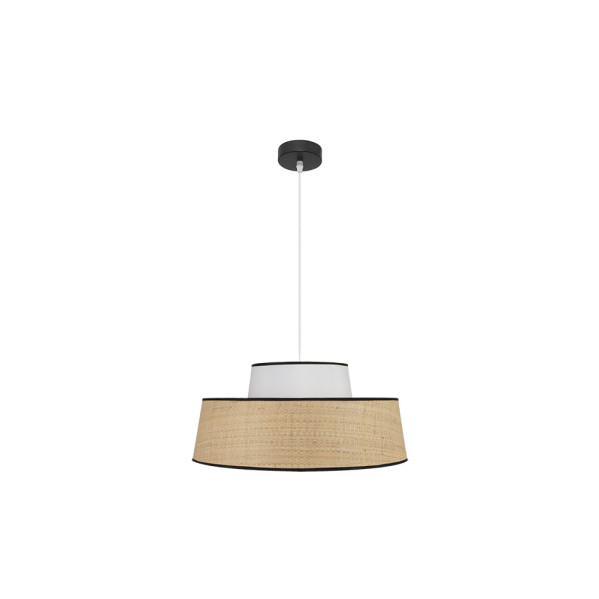 colgante Jia 1xe27 Natural/blanco Regx50x50 cm