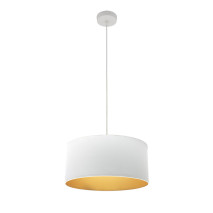 Colgante Anuska 1xe27 Blanco/blanco-oro Regx40x40 Cm