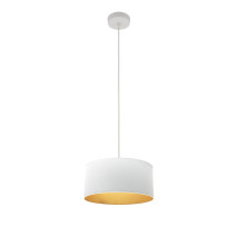 Colgante Anuska 1xe27 Blanco/blanco-oro Regx30x30 Cm