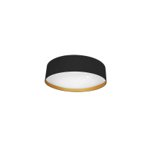 Plafon 48w Anuska Negro/oro 3744lm 3000-4000-6500k 12x40x40 Cm