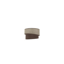 Pantalla Colgante/sobrem Alto Hara E27 Marron 30dx25dx20h
