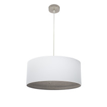 Colgante Tatiana 1xe27 Niquel/blanco-mad.Gris Regx50x50 Cm