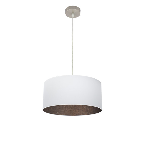 colgante Tatiana 1xe27 Niquel/blanco-oxido Regx40x40 Cm