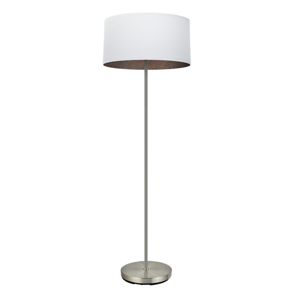 pie Salon Tatiana 1xe27 Niquel/blanco-oxido 162x40x40 Cm