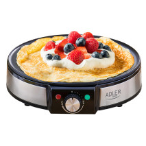 Crepera Antiadherente 1600w 30d C/accesorios  Para Untar Y Volear Tortitas/tortillas