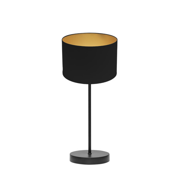 sobremesa Anuska 1xe14 Negro/negro-oro 46x16x16 Cm