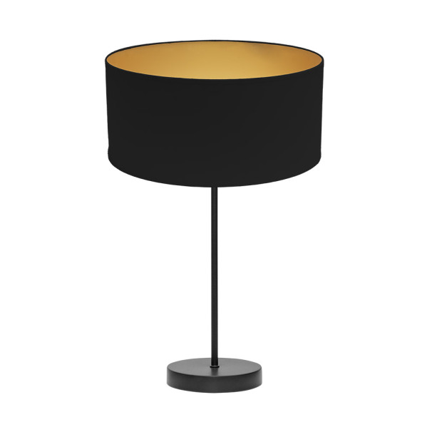 sobremesa Alto Anuska 1xe27 Negro/negro-oro 62x30x30 Cm