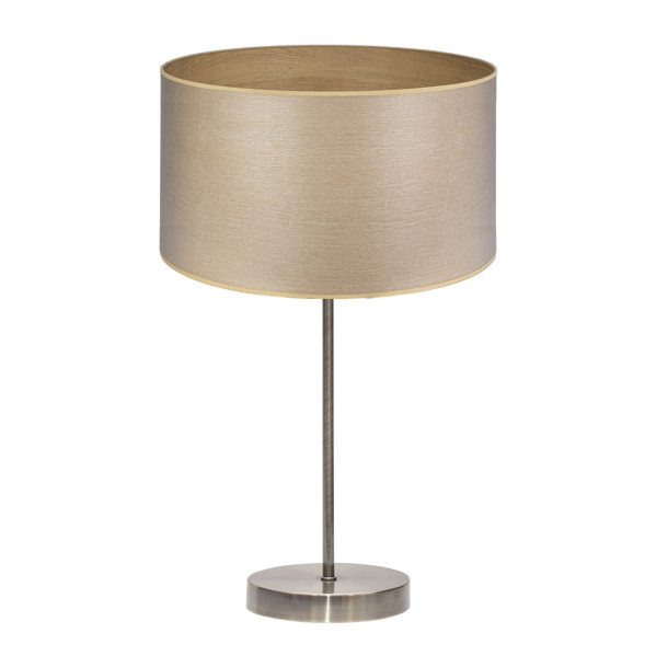 sobremesa Alto Tania 1xe27 Cuero/madera Clara 62x30x30 Cm
