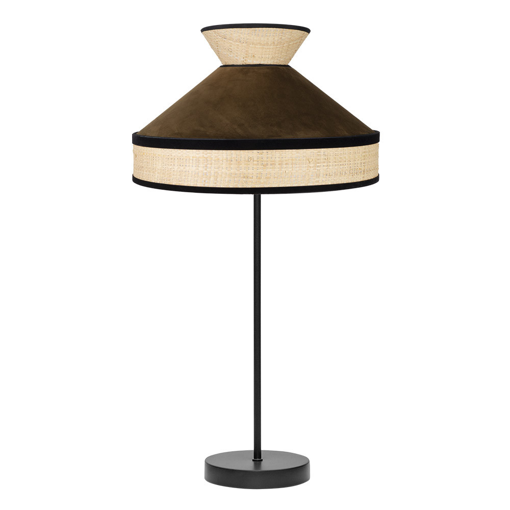 Sobremesa Alto Fabrizio 1xe27 Natural/marron 61x30x30 Cm